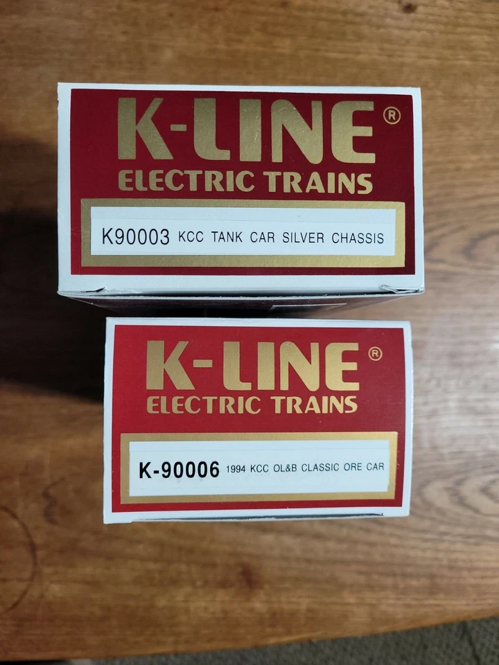 K Line Electric Trains O Gauge Ore Car And Silver Tank - Image 2 of 4