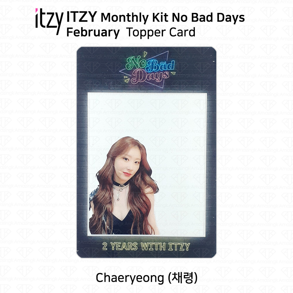 ITZY No Bad Days Monthly Kit February Official Goods Topper Card
