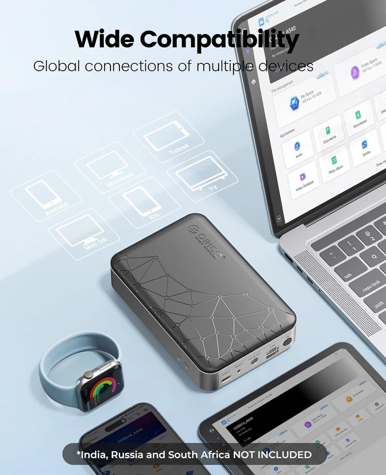 ORICO Networkable HD Enclosure for 2.5" SATA HDD / SSD Private NAS Diskless - Image 4 of 4