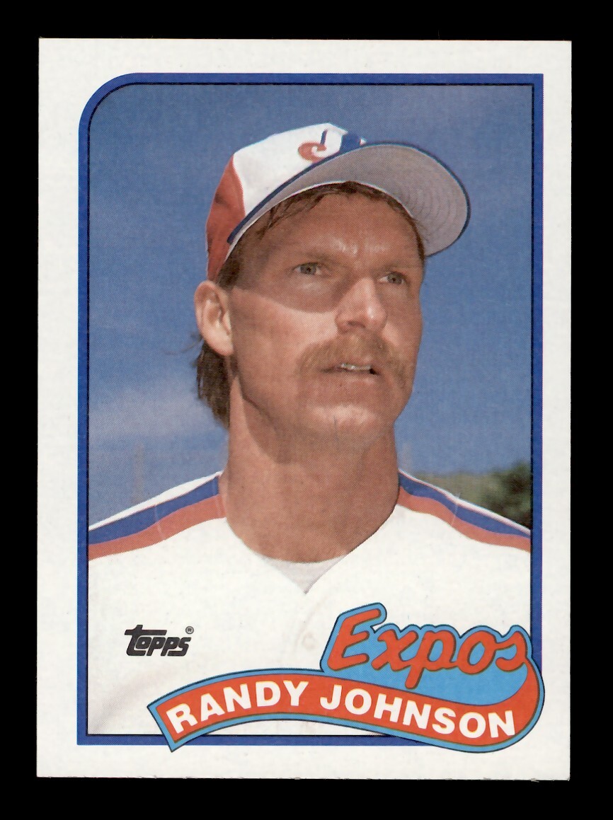 1989 TOPPS #647 RANDY JOHNSON ROOKIE RC MONTREAL EXPOS HOF