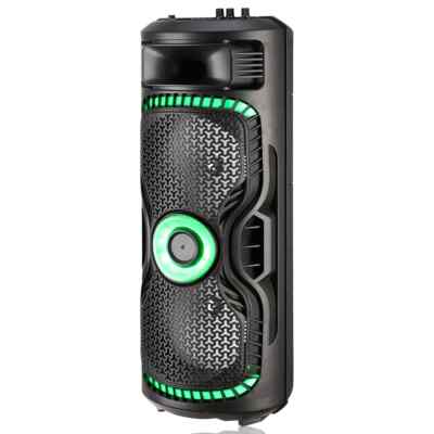 Fully Powered Portable 2000 Watts Peak Power 2X8  Speaker w/ LED Light