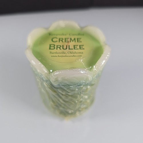 Keepsake Candles Inc Votive Candle Depression Glass Mold Handmade Creme Brulee - Picture 11 of 11