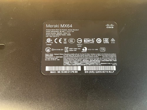 Router Cisco Meraki MX64 - Zdjęcie 4 z 6