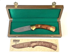 Boker Annual Damascus 1984 Folding Knife Limited 204/999 Thuya Wood Germany