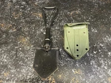 US Vintage Army Military Green Foldable Small Shovel