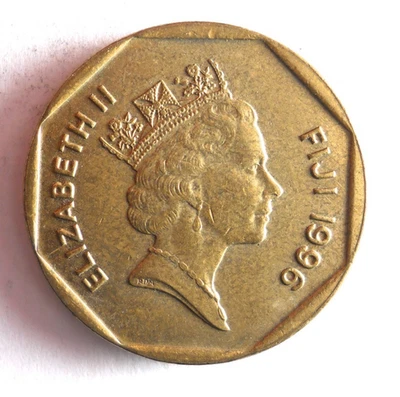 1996 DOLLAR FIJI - Pièce Excellente - LIVRAISON GRATUITE - Bin #739 - Photo 1/2