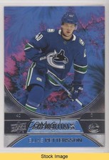 2021-22 Upper Deck Credentials Mandelbrot Fractal Elias Pettersson #10 READ 10o8