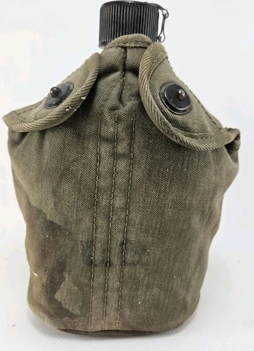 WW2 US Army Military Canteen Set w/ Cup & Cover 1945 Field Gear Equipment