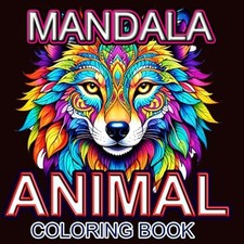 Animal Mandala Coloring Book: - VERY GOOD