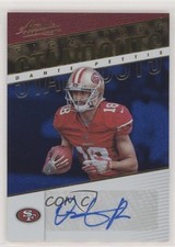 2018 Panini Absolute Signature Standouts Spectrum Blue Dante Pettis Auto 0o0