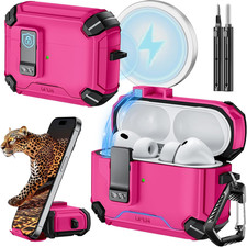 for Airpods Pro 3 Case 2025 with Phone Stand  Cleaning Kit,Compatible with Ma