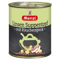 Menzi Linsen Suppentopf Mit RäUcherspeck, 800G