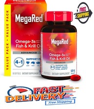 Megared Omega-3 Fish Oil  High Absorption Krill Oil 500mg Softgels- Exp 12/26