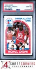 1989 HOOPS ALL-STAR #21 MICHAEL JORDAN BULLS HOF PSA 10