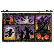 Herrschners® Halloween Montag Kit & Hanger Latch Hook Kit