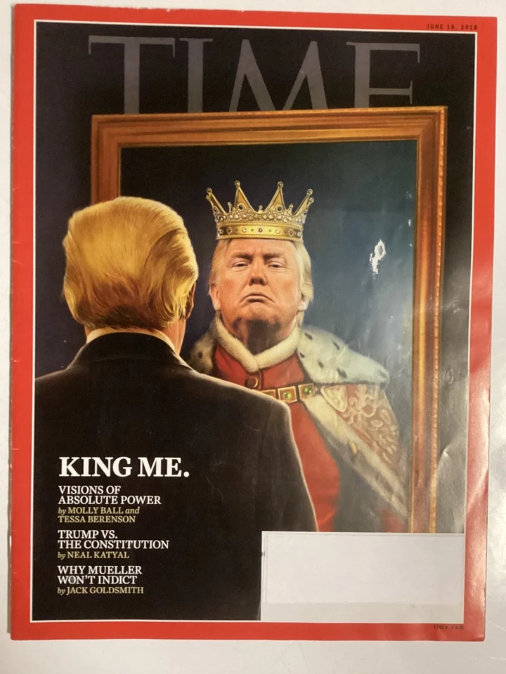 Time Magazine-4 Tim O'Brian 2018/19/20 Trump Cover Issues (Label Covered) - Image 4 of 4