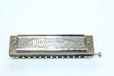 Vintage Hohner Super Chromonica Harmonica Chromatic Key of C With Shift