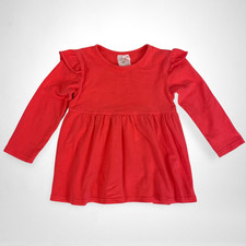 Stitchy Fish Boutique Toddler Girls Size 24M Red Dress Cotton Spandex Blend