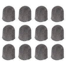 12Pcs Stylus Pen Tips 6mm Conductive Mesh Fiber Touch Screen Pens Tip, Gray