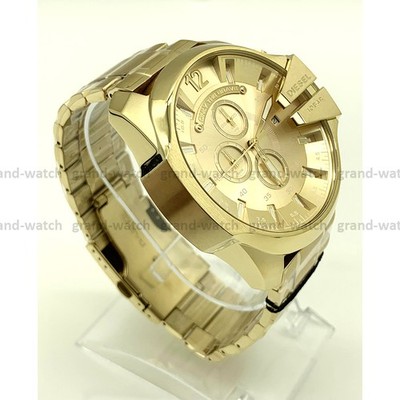 Diesel DZ4360 Men's Mega Chief Chrono Champagne Stainless Steel Gold Watch