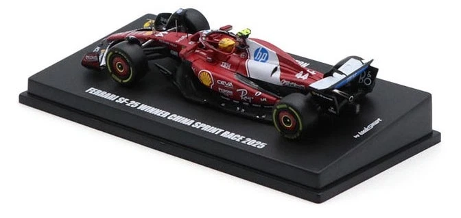 Looksmart LS64025 Ferrari SF-25 #44 Chinese GP 2025 - Lewis Hamilton 1/64 Scale - Image 4 of 4