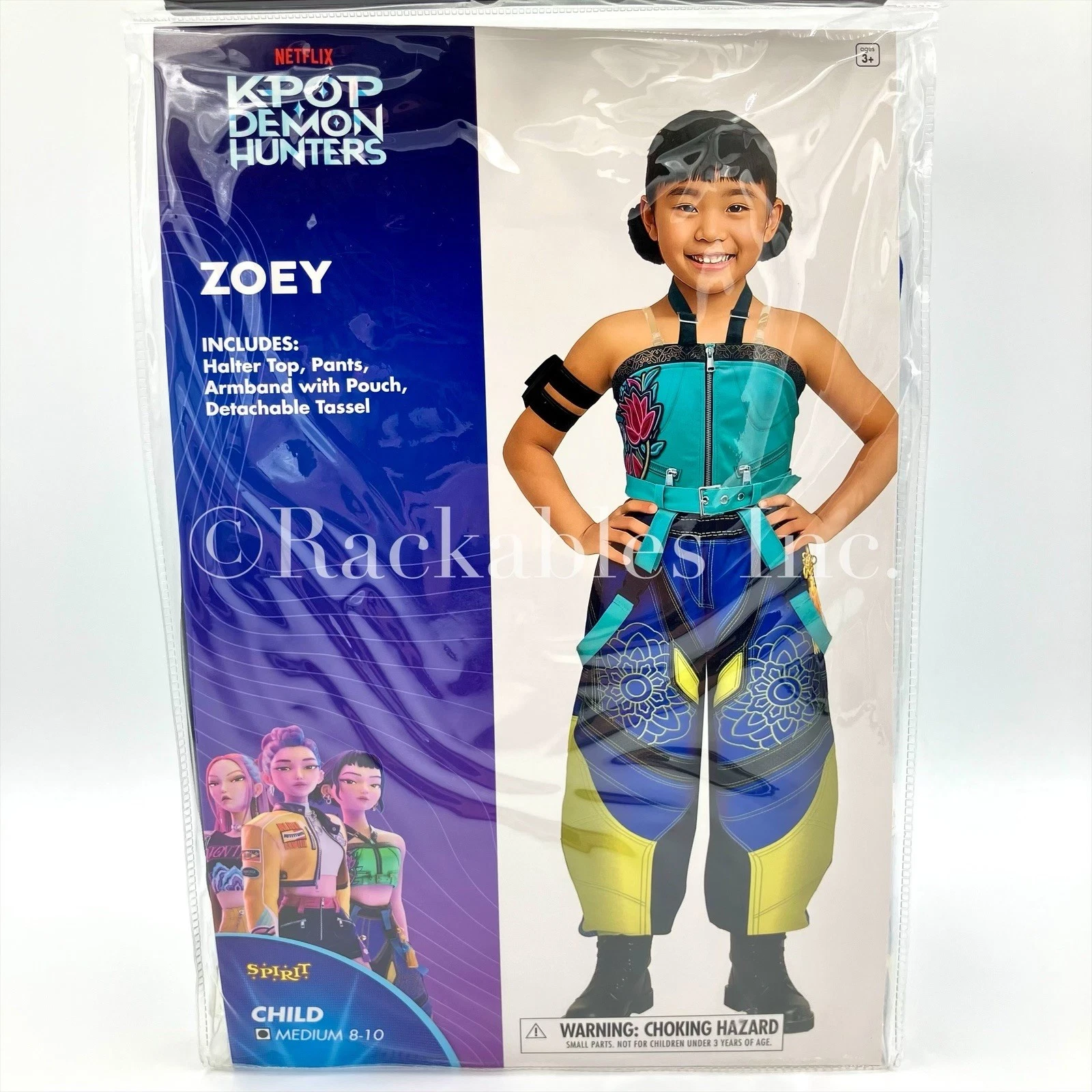 [05017983] Spirit Halloween KPop Demon Hunters Kids Zoey Costume Sizes Vary