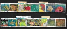 Australie 1984/86 17 timbres oblitérés Faune (AU8)