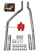 83-01 Chevrolet Gmc S10 S15 Mandrel Bent Dual Exhaust W Cherry Bomb Extreme 83-01 Chevrolet Gmc S10 S15 Mandrel Bent Dual Exhaust W Cherry Bomb Extreme