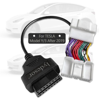 lydesor OBD2 Adapter for Tesla Model 3/Y, 26 Pin to 16 OBD Diagnostic... 