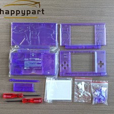 New Full Replacement Housing Shell Screen Lens For Nintendo DS Lite NDSL Purple