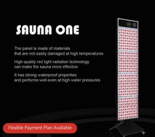 JuvaMist Sauna Red Light Therapy Panel 1600W LEDs Dual Wavelength Waterproof