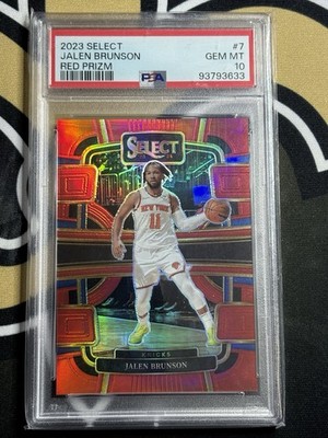 2023 Select Red Prizm Jalen Brunson /199 #7 PSA 10 GEM MINT | eBay