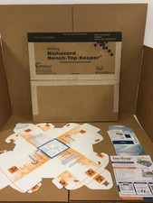 New WHITNEY 6"x6"x10" Bench-Top Keepers Biohazard Containers BH2003 (50/cs)