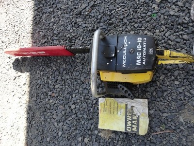 McCulloch mac 10-10 automatic chainsaw vintage mcculloch chainsaw with manual
