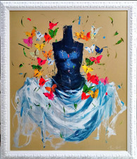 Luca Bellandi Golden garden Opera incorniciata MadeinItaly Idearegalo Serigrafia