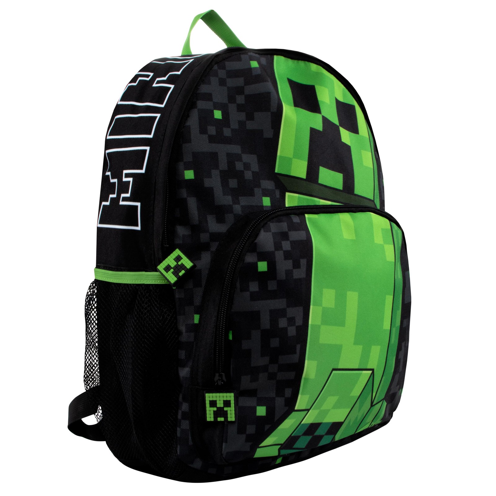Minecraft Backpack | Gaming Creeper Boys Backpacks | Gamer One Size, Black