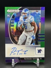 Patrick Taylor Jr. 2020 Prizm Auto Rookie Serial /199 Memphis Tigers