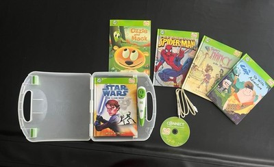 Leapfrog Tag Reading System, Pen With 5 Books, DVD See Description - WORKS