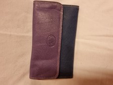 multi coloured leather wallet purse