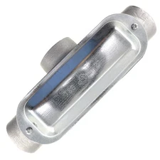 THOMAS & BETTS T200MCG MALLEABLE-IRON RIGID CONDUIT BODY, TYPE T, FORM-35, 2"