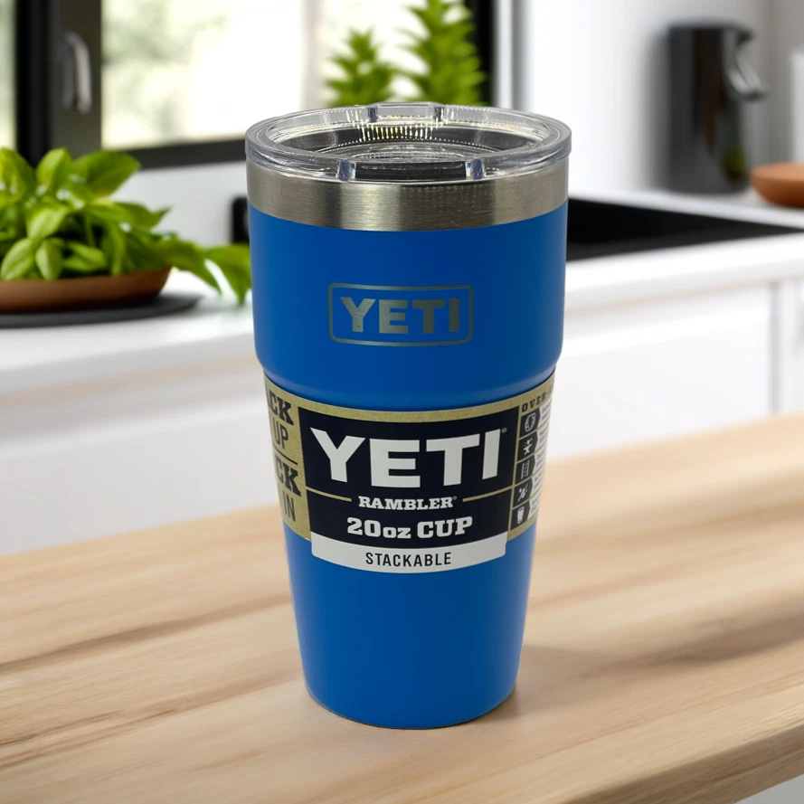 YETI Rambler 20 oz Stackable Cup Big Wave Blue Limited Edition