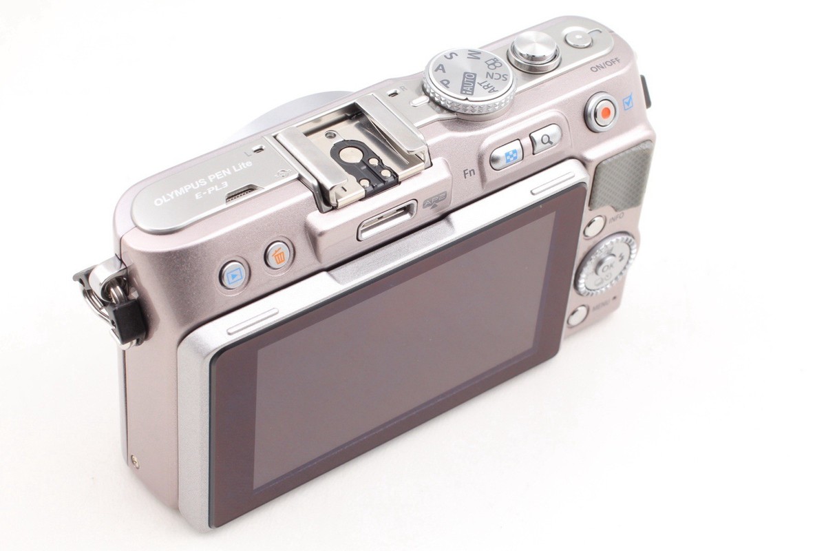 🎦SC Only 313【 N MINT 】Olympus PEN Lite E-PL3 Silver 12.3MP