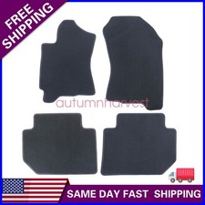 Fits 2010-2014 Subaru Tribeca Front Rear Velour Floor Mats Carpet Black 4pcs