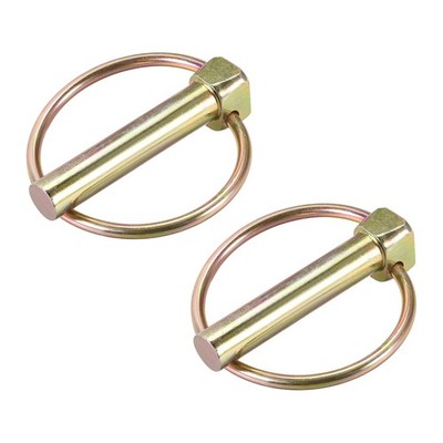 2 Stück 5/16'' x 2-3/8'' Linch Pin mit Ring,Trailer Pins Sortiment Kit Gold