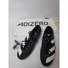 Adidas Adizero Sprintstar Mens 10 Black White Track Field Spikes GY9221 Bag Tool