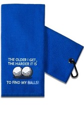 Funny Golf Towel Gift for Dad, Retirement Gifts for Men Golfer, Funny Golf To...
