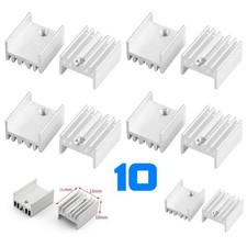 10pcs Aluminum Heatsink for Transistor or Voltage Regulator TO-220 16x15x10mm US