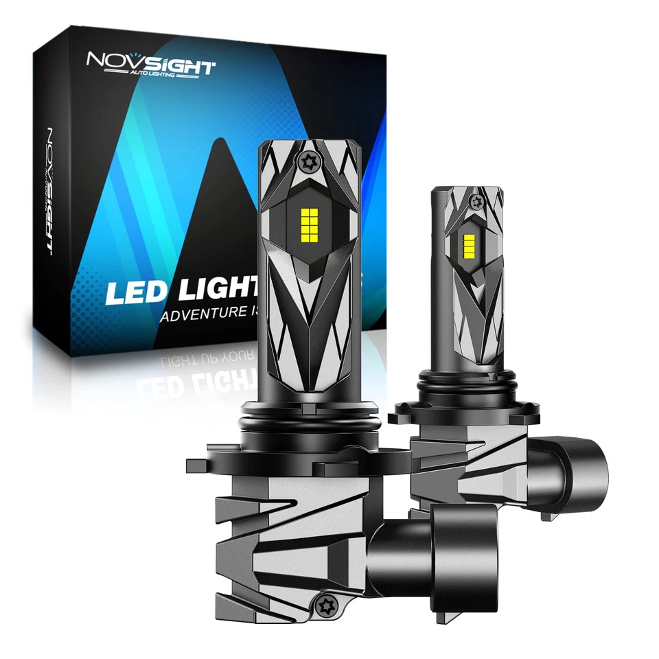 NOVSIGHT 9005 LED Headlight Globes HB3 High Beam White 30000LM 1:1 Halogen IP68 - image 1 of 4