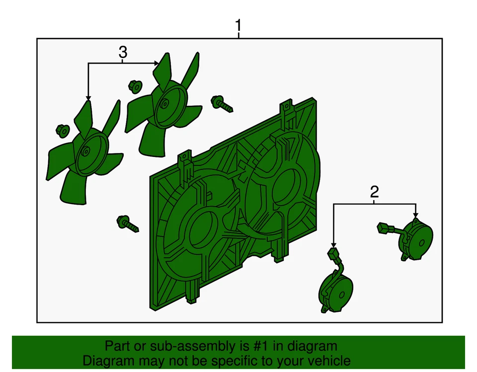 Подлинный вентилятор охлаждения двигателя Nissan NV200 в сборе НОВЫЙ от оригинального производителя - Изображение 3 из 4