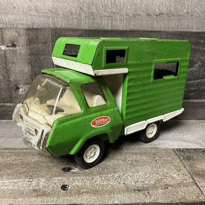 Tonka Camper Truck VINTAGE Tonka PINK CAMPER TRUCK Cracked